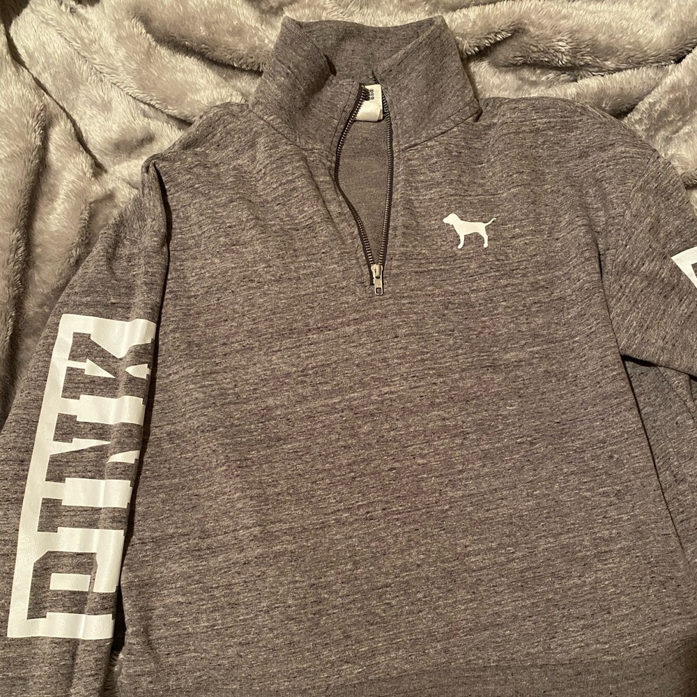 Pink half zip